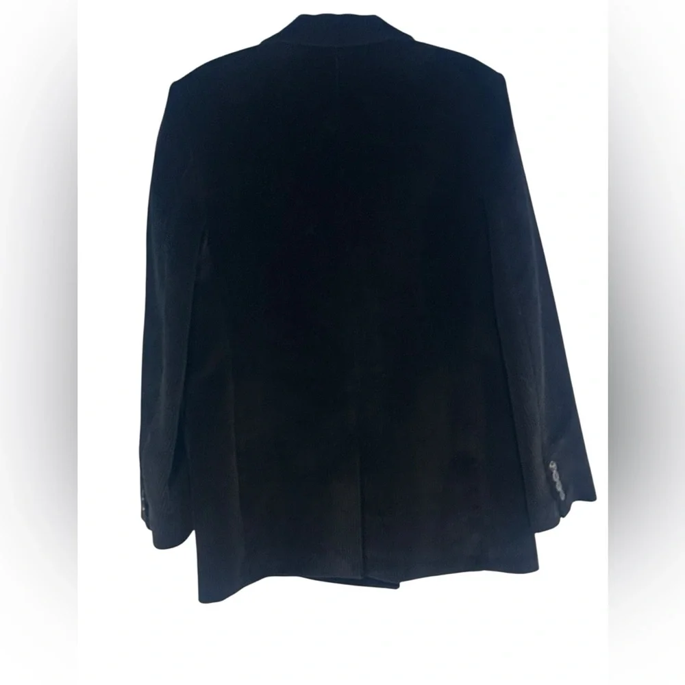 Kooples Womens Black Corduroy Double Breasted Jacket 100% Cotton NWT EU 40/8 - Picture 3 of 10